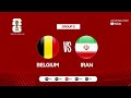 FULLGAME #WORLDCUP2026 Belgium 0-0 Iran || Group  G || Day-2