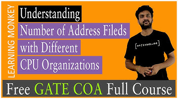 Understanding Number of Address Fields with Different CPU Organizations || Lesson 50 ||