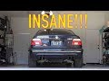 E39 M5 INSANE STRAIGHT PIPE!! (COLD START + BURNOUT)