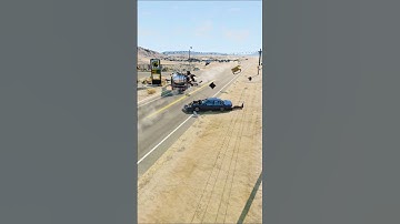 Realistic Highway Car Crashes #98 #beamngcrashsimulator #beamngcarcrash #beamng #carcrash #carcrashe