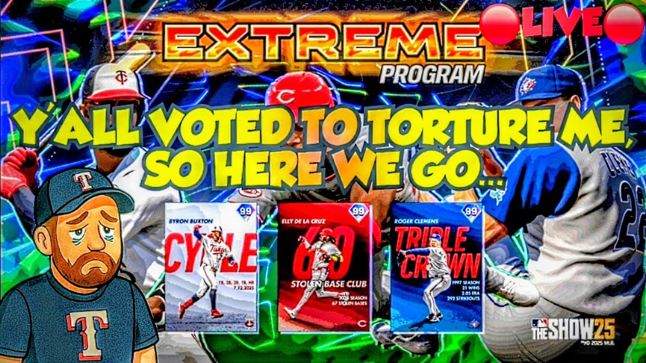 🔴 LIVE EXTREME PROGRAM GRIND IN MLB THE SHOW 25 DIAMOND DYNASTY! Y'ALL VOTED SO BRING ON THE TORTURE