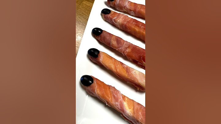 Dedos de jamón serrano y queso para Halloween #shorts #halloween #recetas