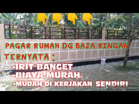  PAGAR  RUMAH  MINIMALIS  DARI  BAJA RINGAN YouTube