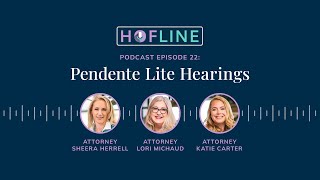 Podcast Episode 22: Pendente Lite Hearings