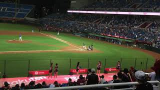 10/10 富邦vs樂天 九下 楊瑞承應援：左外野一壘安打 (琳妲 陸筱晴 羚小鹿 阿布舞 慧慧.CAM