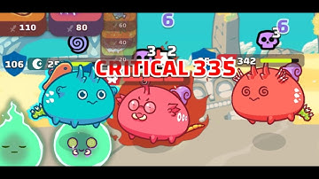 Axie Infinity Bug Splat crits on Bug, Bug Splatted