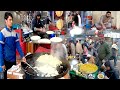 Breakfast Street food in Jalalabad Afghanistan | Parati | Milk | Chai | Channa | Subha ka nashta
