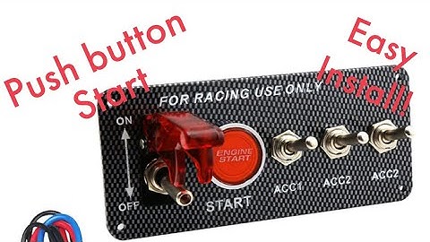 Miata push button start “ignition” Install