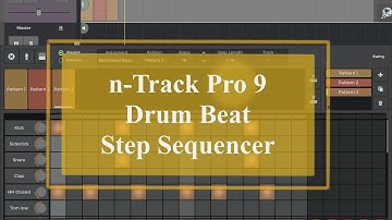 n-Track Studio 9 Pro - Tutorial: Exploring the App Part 3, Step Sequencer Track - Drum Beat