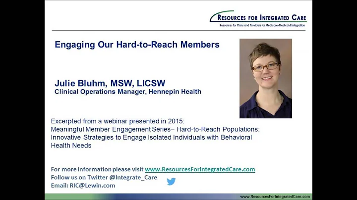 Member Engagement Series, Engaging Our Hard-to-Rea...