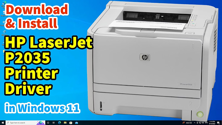 Tải Driver máy in HP LaserJet P2035