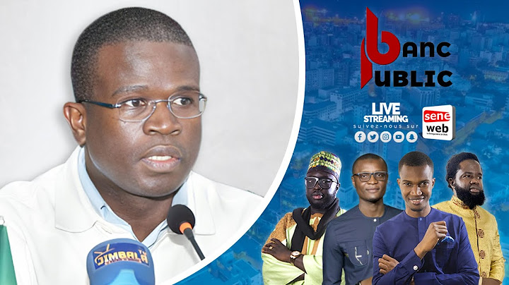 Suivez l'émission Banc Public de ce vendredi avec Abba Mbaye