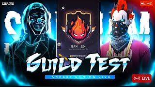 FREE FIRE LIVE😎 HARDEST GUILD TEST🔥 1v2 WITH SUBSCRIBERS #guildtest #nonstopgaming