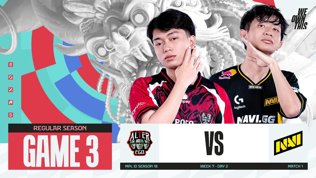 AE vs NAVI | Regular Season Week 7 Day 2 | Game 3 | #MPLIDS18