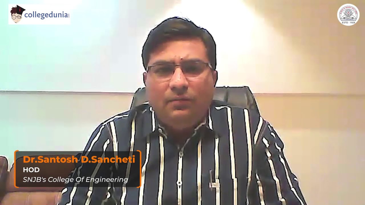 Dr. Santosh D.Sancheti HOD SNJB's College Of Engineering YouTube