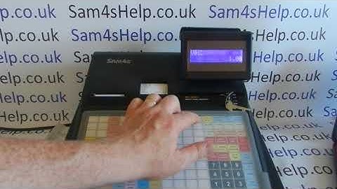 NO VOID PLU Error Message Sam4S ER-900 / ER-920 / ER-925 / ER-940 / ER-945 Cash Registers