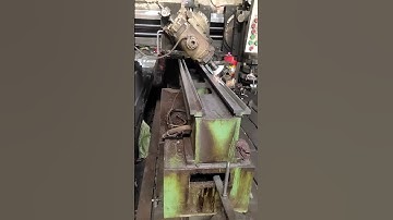 The process of rail repair on a lathe- Good tools and machinery make work easy