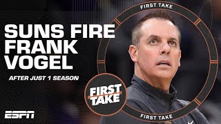 Stephen A. reacts to the Suns parting ways with Frank Vogel after 1 season | First Take