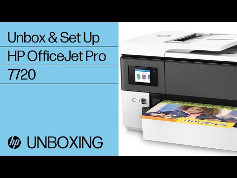 Unboxing, Setting Up, and Installing the HP OfficeJet Pro 7720 Printer | HP OfficeJet | HP
