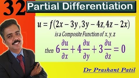 Belangrijk voorbeeld || Gedeeltelijke differentiatie || samengestelde functies || 18mat21 || Dr. ...