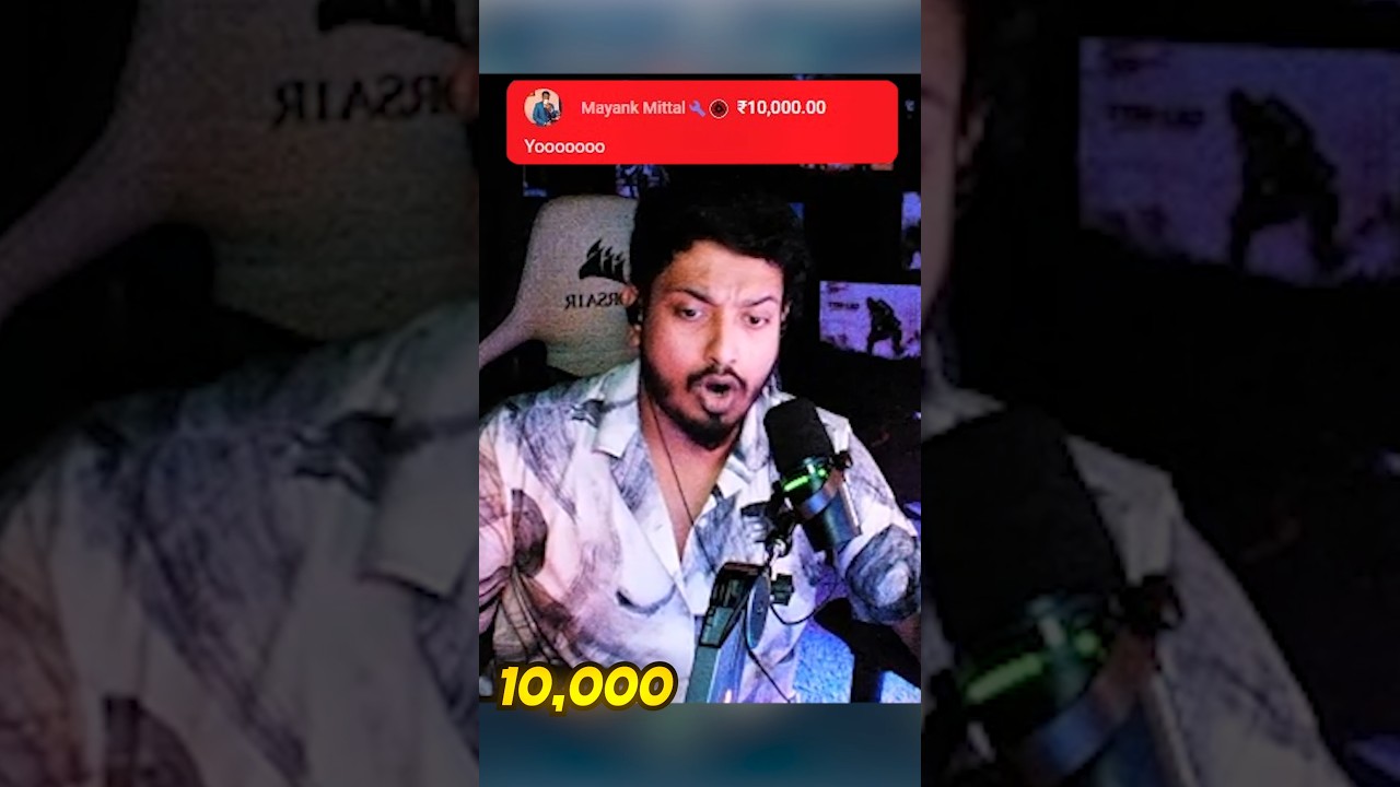 He did the Biggest Donation Ever 🤯🥹 *emotional moment* #shorts #youtubeshorts #gaming #pcgaming