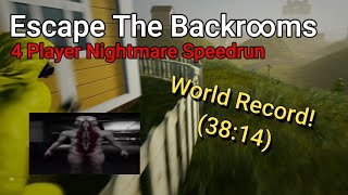 Escape the Backrooms | 4P Nightmare Speedrun WR (37:44) (Outdated)