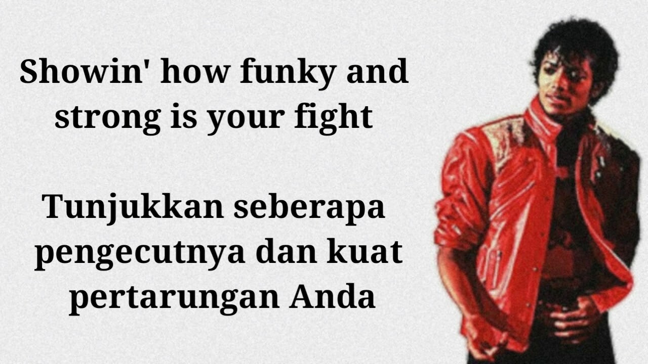 Michael Jackson - Beat it Lirik dan Terjemahan B. Indonesia - YouTube