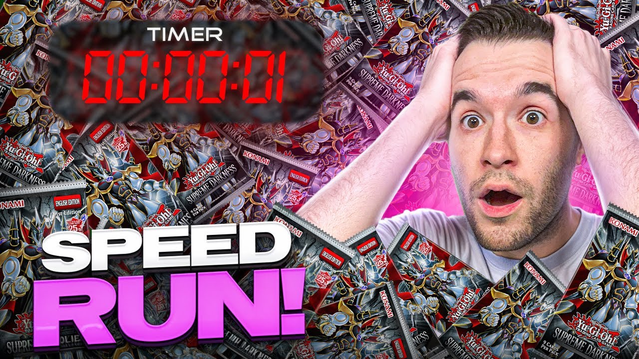 Opening NEW Yugioh Packs To BREAK A RECORD! (Pack Opening Speed