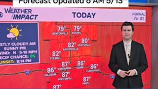 Quiet and warm conditions continue on Wednesday