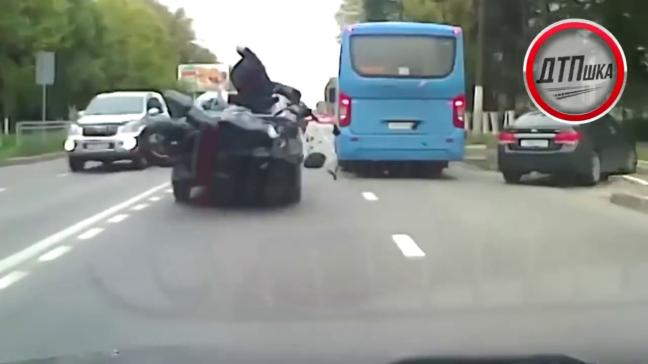 Дтп машина и мотоцикл