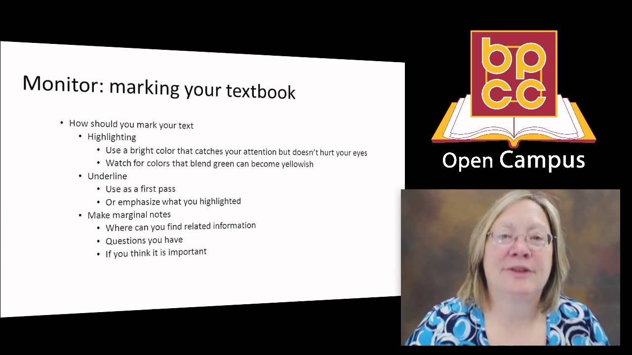 College Success Skills Module 7 - Monitor Marking Textbooks 