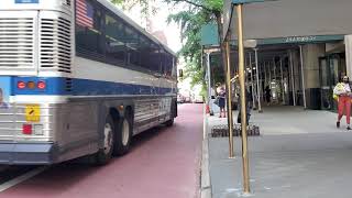 MTA Bus: QM18 going towards South Ozone Park at 57th Street and 3rd Ave