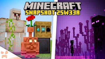 THE FIRST END UPDATE, SHELF OVERHAUL, + BETTER TNT IS HERE!! (minecraft snapshot 25w33a)