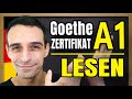 Goethe Zertifikat A1 LESEN | How to pass the reading part. | German A1 Goethe Exam