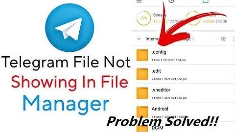 Telegram folder not showing in file manager? Problem solved!