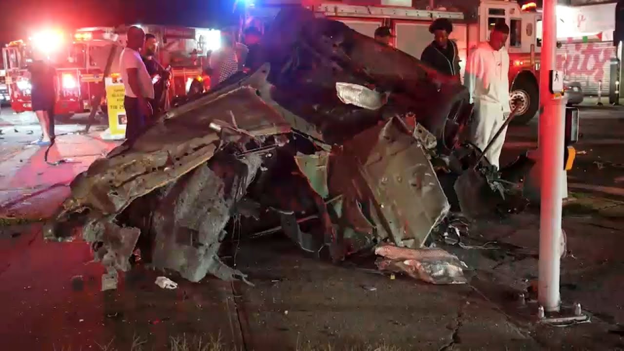 Driver killed after crashing stolen car into building in Brooklyn: NYPD ...