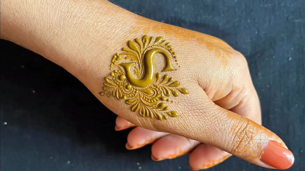S Letter Mehndi Design | How to make S Letter Mehndi Design| S Letter Tattoo design