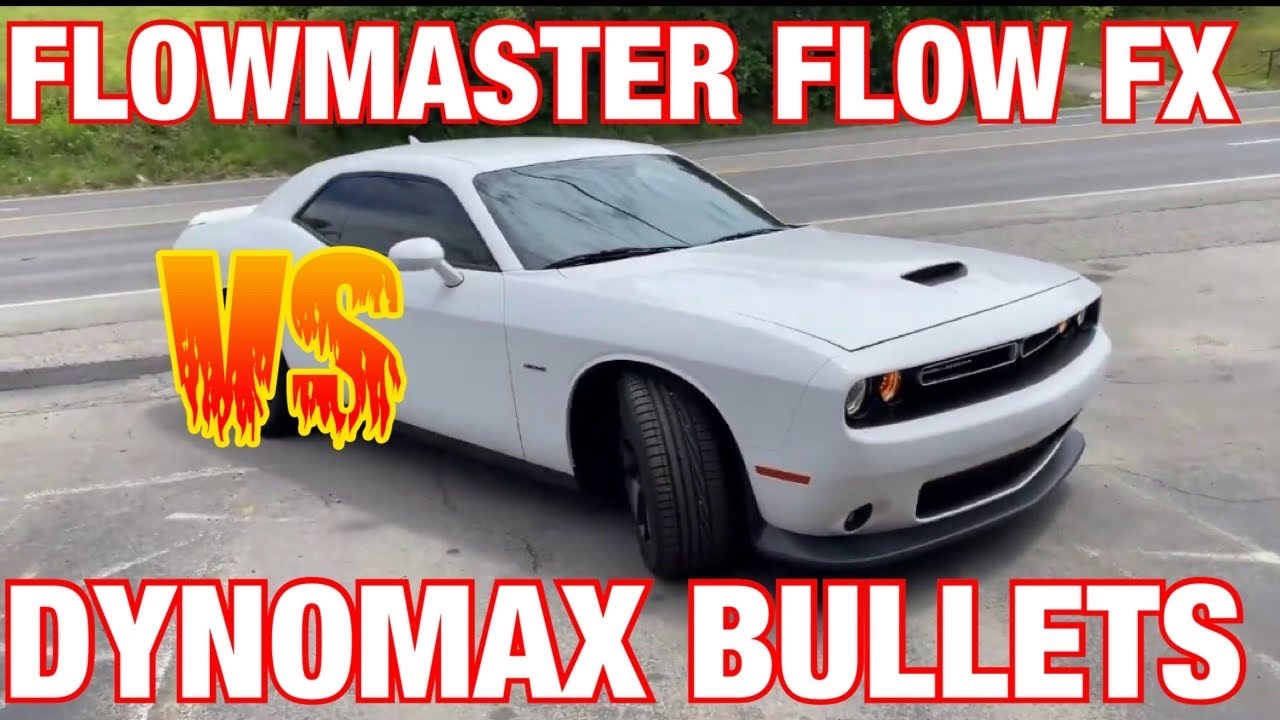 Dodge Challenger R/T 5.7L HEMI DYNOMAX RACE BULLETS Vs FLOWMASTER FLOW