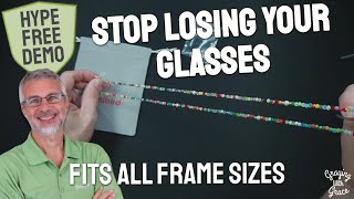 Eyeglass Chain with Adjustable Loops - Close Look at humlbird