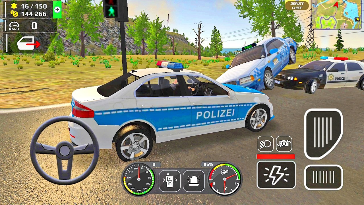 شرطة سيارات للأطفال - ألعاب سيارات الشرطة في الطريق - ممتعة