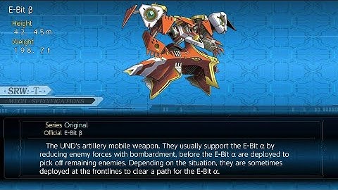 Ally E-Bit β All Attack/s (Original), Super Robot Wars T.