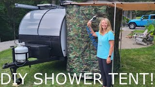 DIY Redneck side awning shower room for your camper