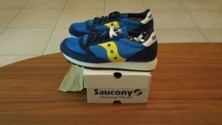 saucony jazz vintage blue yellow