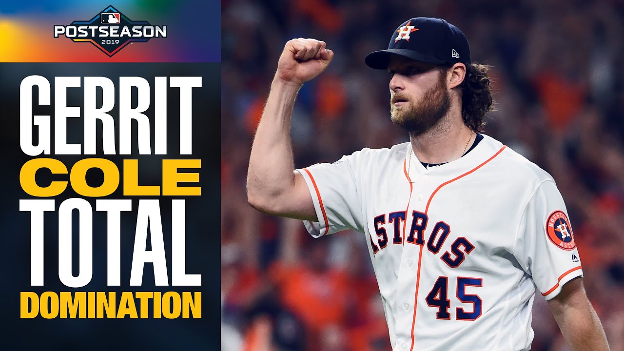 Astros' Gerrit Cole has INSANE start (8 IP, 2 H, 1 R, 10 K) to end Rays in  ALDS