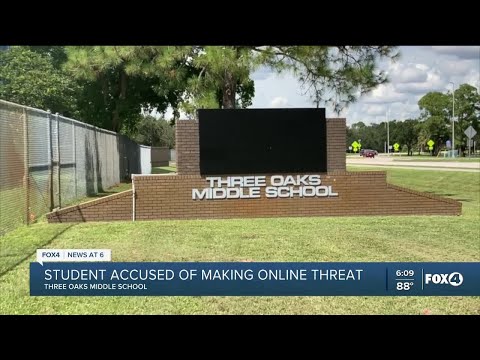 Student arrested for emailing gun threat to Three Oaks Middle School