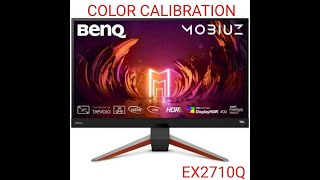 Best Color calibration for Benq MOBIUZ EX2710Q