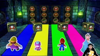 Mario Party 10 Wario vs Toadette vs Mario vs Rosalina (Chaos Castle) #1