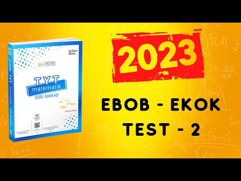 2023 | 345 TYT MATEMATİK SORU BANKASI ÇÖZÜMLERİ | EBOB EKOK TEST 2