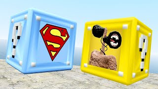 SUPERHEROES vs TREVOR HENDERSON in Lucky Blocks! (Garry's Mod)
