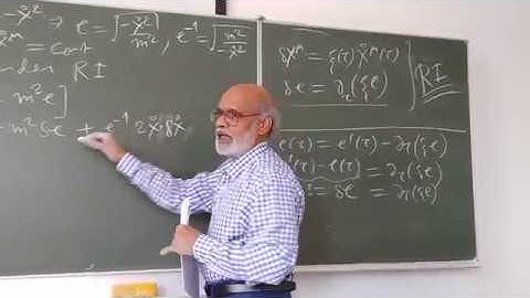 String Theory Lecture - 3 Part - 4/8 by Daya Shankar Kulshreshtha at the Univ. of Oldenburg
